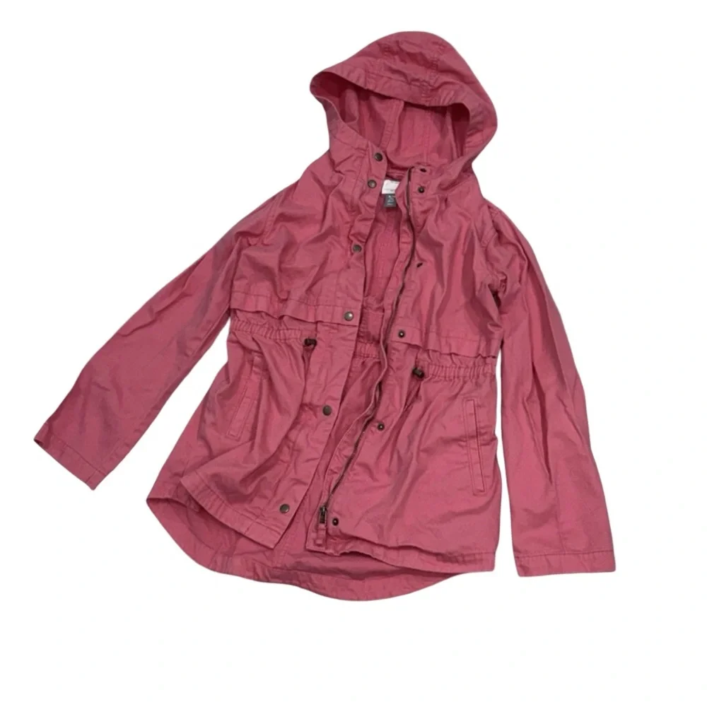 Old Navy Girls XL Pink Utility Jacket with Hood 🩷